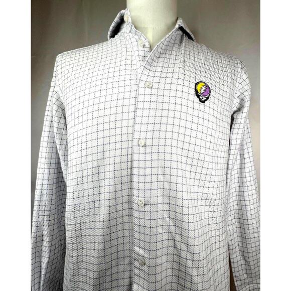 Grateful Dead Steal Your Face Hugo Boss Button Down Dress Shirt (15/38) - Picture 5 of 8